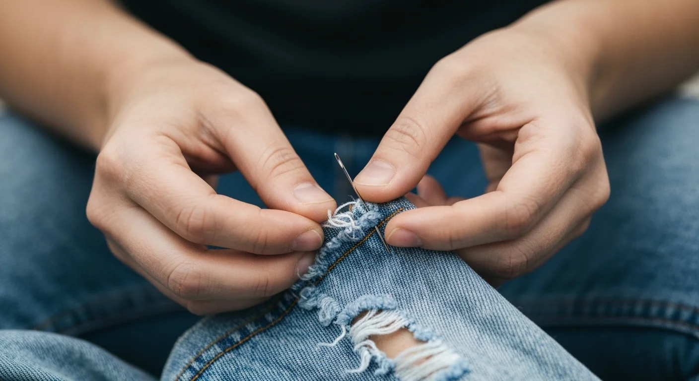 Jak efektywnie zaszyć różnego rodzaju dziury w spodniach?