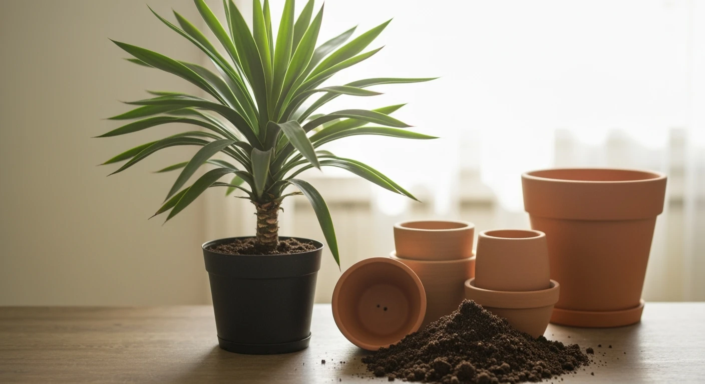 Jaka doniczka i podłoże zapewnią jukce najlepsze warunki po przesadzeniu?