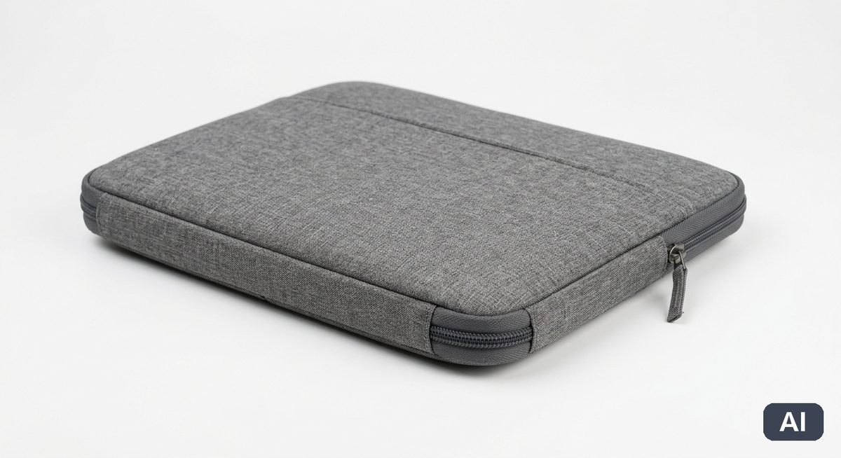 Etui na laptopa z pianki - wizualizacja AI