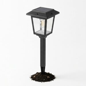 Lampa solarna ogrodowa - wizualizacja AI