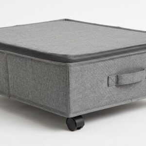 Organizer pod łóżko na kółkach - wizualizacja AI