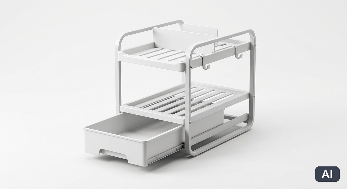 Organizer pod umywalkę - wizualizacja AI